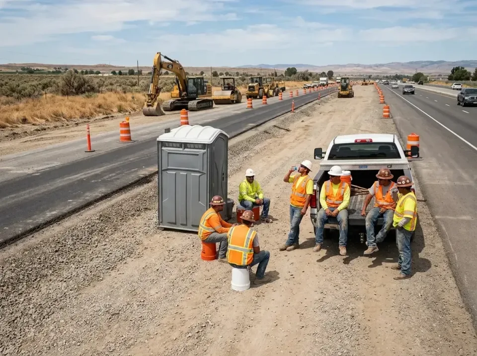 highway-road-construction-crew-007 — frequently asked questions, Porta Potty and Restroom Rentals in Modesto, CA